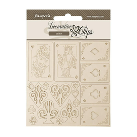 Stamperia - Master of Magic - Decorative Chips (14x14cm) "Playing Cards"