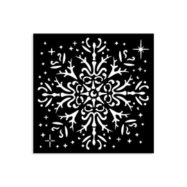 Stamperia - The Owl's House - Stencil 12x12cm - Snowflake