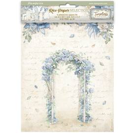 Stamperia - Timeless - A4 Assorted Rice Papers (6 Sheets)