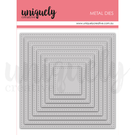 Uniquely Creative - Stitched Nesting Square Die Set (9pc)