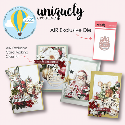 Uniquely Creative - Home For Christmas - "Exclusive" Card Making Kit and Die