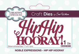 Creative Expressions Dies by Sue Wilson - Noble Expressions - Hip Hip Hooray