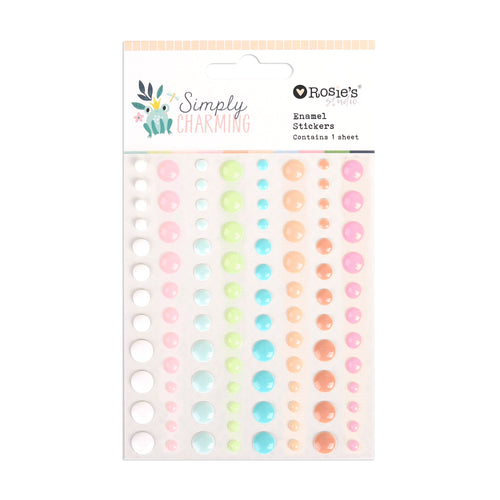 Rosie's Studio - Simply Charming - Enamel Stickers