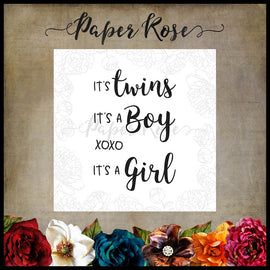 Paper Rose - Baby Sentiments 2 Stamp Set