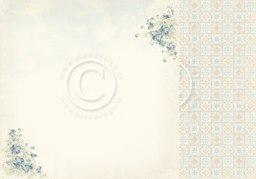 Pion Design - Cherry Blossom Lane - 12x12 "Himalayan Poppy"