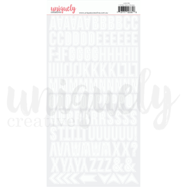 Uniquely Creative - Alphabet Stickers - White Upper Case