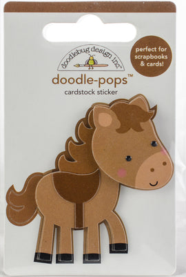 Doodlebug Design Inc - Doodle-Pops Cardstock Sticker - Giddy Up