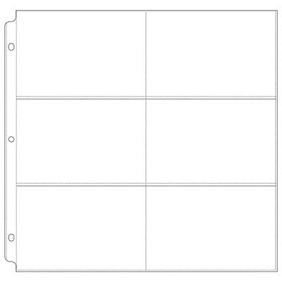 We R Memory Keepers - 12x12 3-Ring Page Protectors - (6) 4"x6" Photo Sleeves (10pk)