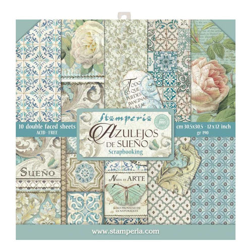 Stamperia - 12x12 Paper Pack - Azulejos