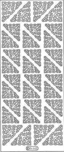 PeelCraft Stickers - Corners Small and Large - Siver (PC846S)