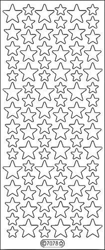 PeelCraft Stickers - Stars Med - Glitz Pink (PC7078ZPK)