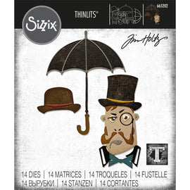 Sizzix - Tim Holtz Thinlits - The Gent (665202)