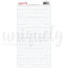 Uniquely Creative - Alphabet Stickers - White Lower Case