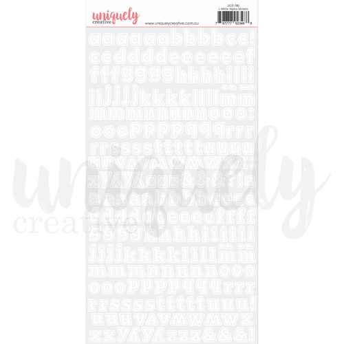 Uniquely Creative - Alphabet Stickers - White Lower Case