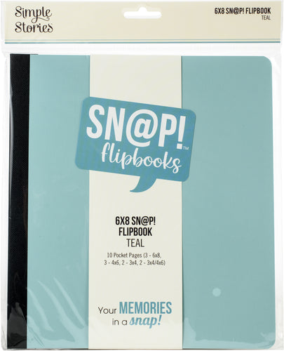 Simple Stories - Sn@p! Flipbooks - 6x8 Sn@p Flipbook - Teal