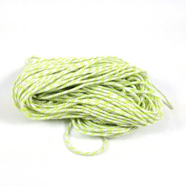 Artfull Embellies - Baker's Twine - Lime/White