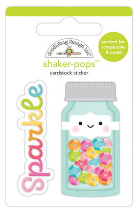 Doodlebug Design Inc - Shaker-Pops Cardstock Sticker - Sequin Jar