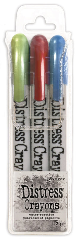 Tim Holtz Distress Crayons - Holiday Set #3 - Pearlescent