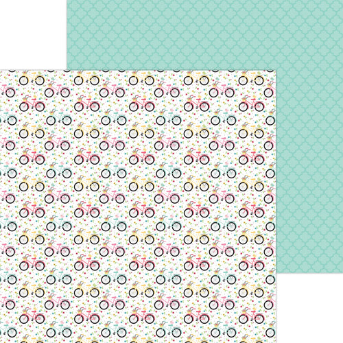 Doodlebug Design Inc - My Happy Place - 12x12 Paper "Enjoy the Ride"