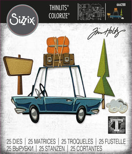 Sizzix - Tim Holtz Thinlits - Road Trip Colorize (666288)