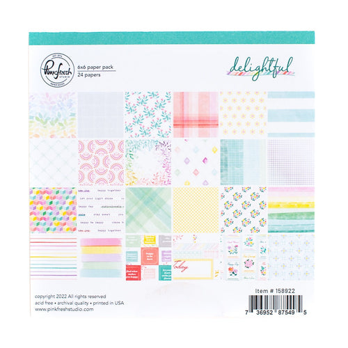 Pinkfresh - Delightful - 6x6 Paper Pad