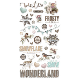 Simple Stories - Simple Vintage Winter Woods - 6x12 Chipboard Stickers