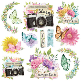 Simple Stories - Simple Vintage Life in Bloom - Chipboard Clusters (13pc)