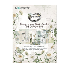 49 and Market - Vintage Artistry Moonlit Garden - 6x8 Paper Collection Pack