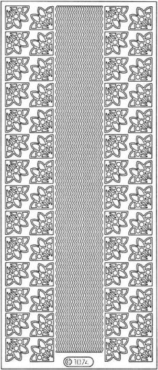 PeelCraft Stickers - Corners & Lines #74 - Gold (PC1074G)