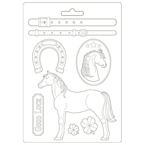 Stamperia - Romantic Collection "Horses" - Soft Mould A4 Size