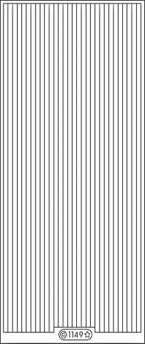 PeelCraft Stickers - Lines Straight - Black Glitz (PC1149ZBK)