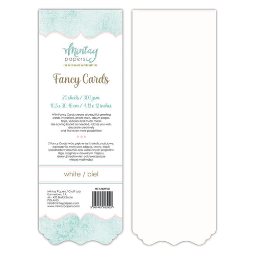 Mintay - Fancy Cards - White 01 (20pk)