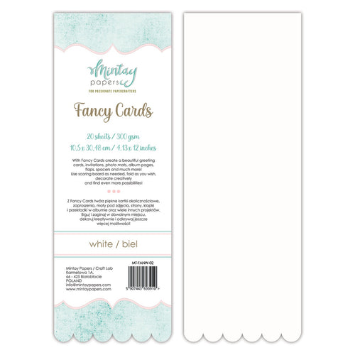Mintay - Fancy Cards - White 02 (20pk)