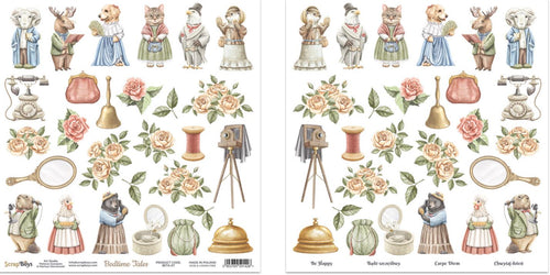 Scrapboys - Bedtime Tales - 12x12 Paper "Seven" (Fussy Cut Sheet)