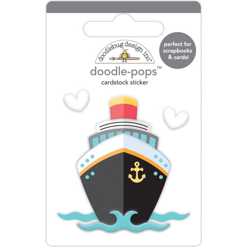 Doodlebug Design Inc - Doodle-Pops Cardstock Sticker - Bon Voyage