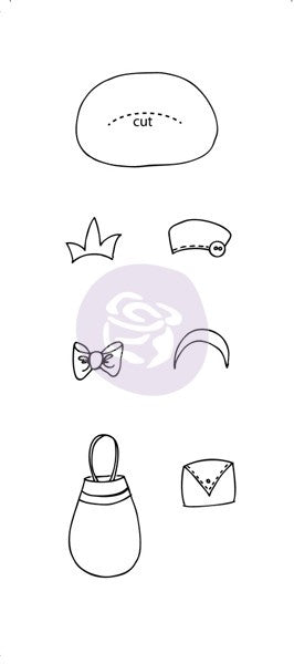 Prima Marketing - Julie Nutting Doll Stamp - Boutique (910464)