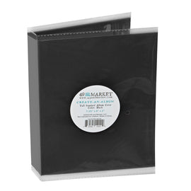 49 and Market - Create an Album - Tall Standard Album Cover - Black