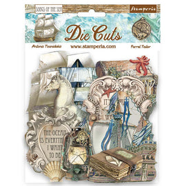 Stamperia - Songs of the Seas - Die Cuts "Ships & Treasures"