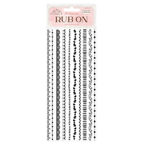 Stamperia - Create Happiness - Rub-On - Border Black