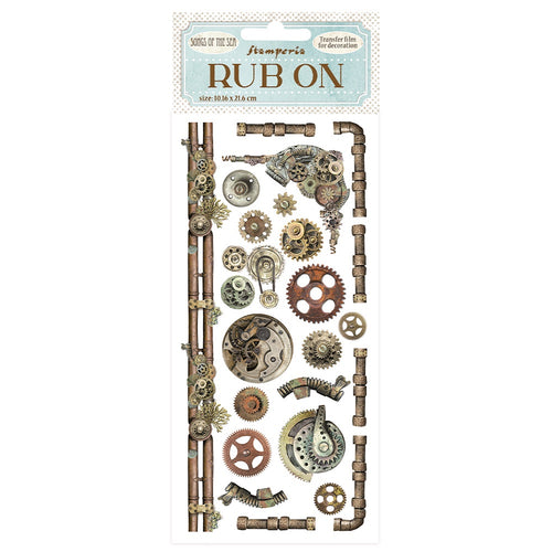 Stamperia - Songs of the Seas - Rub-ons "Mechanisms & Pipes"