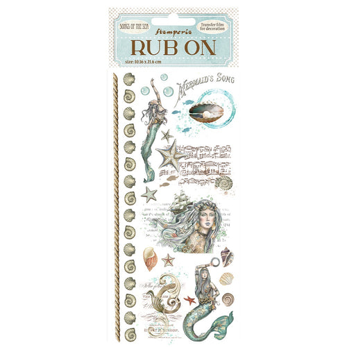 Stamperia - Songs of the Seas - Rub-ons "Mermaid"