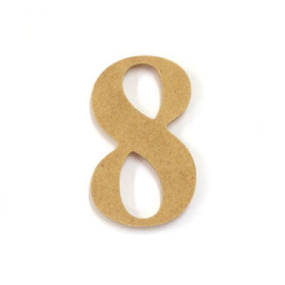 Kaisercraft 17cm Wood Numbers - 8