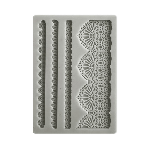 Stamperia - Sunflower Art - Silicon Mould A6 Size - Lace & Border