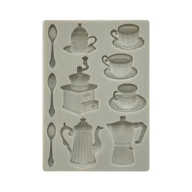Stamperia - Coffee and Chocolate - Silicon Mould A5 (New Size) - Cups