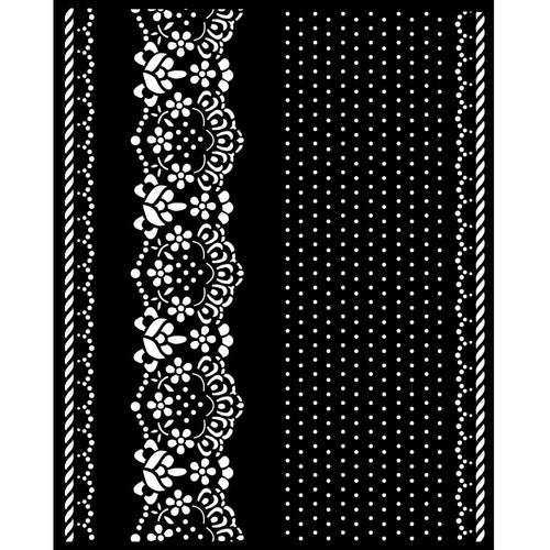 Stamperia - Sunflower Art - Stencil 20x25cm - Borders & Lace