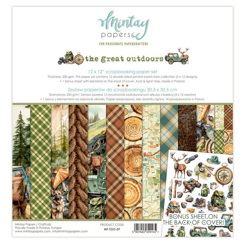 Mintay - The Great Outdoors - 12x12 Paper Pack