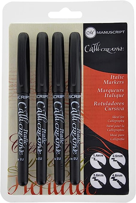Manuscript - Callicreative Markers Set - Black (4pc)