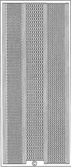 PeelCraft Stickers - Lines Fine Assorted - Silver (PC1016S)