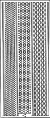 PeelCraft Stickers - Lines Fine Assorted - Silver (PC1016S)