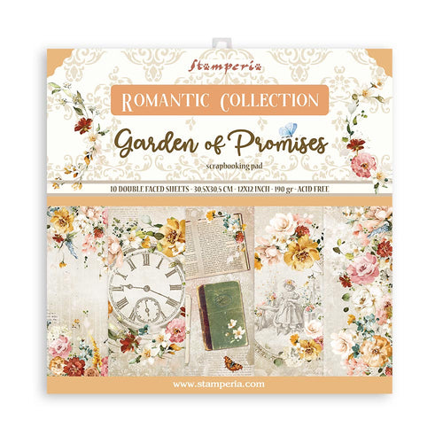 Stamperia - Romantic Collection "Garden of Promises" - 12x12 Paper Pack